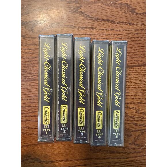 Vintage Light Classical Gold Best Loved Cassettes Tapes 1-5 Reader's Digest 1982 - Picture 2 of 6
